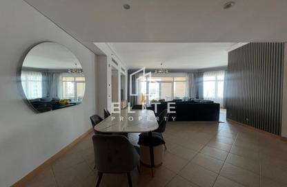 Apartment - 3 Bedrooms - 4 Bathrooms for rent in Al Haseer - Shoreline Apartments - Palm Jumeirah - Dubai
