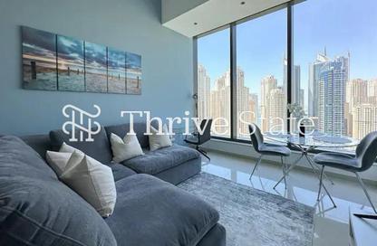 Apartment - 1 Bedroom - 2 Bathrooms for rent in Silverene Tower B - Silverene - Dubai Marina - Dubai