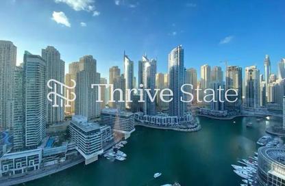 Apartment - 1 Bedroom - 2 Bathrooms for rent in Silverene Tower B - Silverene - Dubai Marina - Dubai