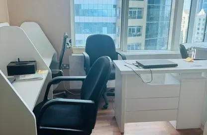 Office Space - 3 Bedrooms - 1 Bathroom for rent in Horizon Towers - Ajman Downtown - Ajman