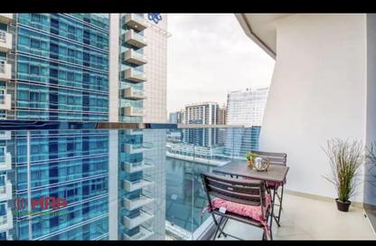 Apartment - Studio - 1 Bathroom for rent in Waves Tower - Business Bay - Dubai