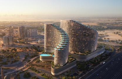 Apartment - 1 Bedroom - 2 Bathrooms for sale in Binghatti Skyflame 2 - Binghatti Skyflame - Majan - Dubai
