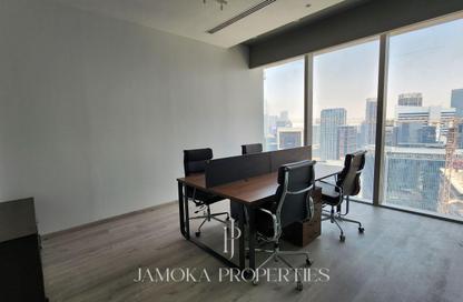 Office Space - Studio - 1 Bathroom for rent in The Prism - Business Bay - Dubai