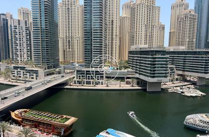 Apartment - Studio - 1 Bathroom for rent in Silverene Tower B - Silverene - Dubai Marina - Dubai