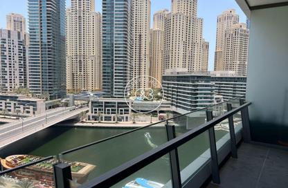 Apartment - Studio - 1 Bathroom for rent in Silverene Tower B - Silverene - Dubai Marina - Dubai