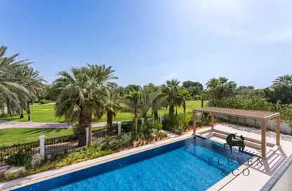 فيلا - 6 غرف نوم - 6 حمامات للايجار في الروضة الخضراء غرب - مجتمع الحدائق - مجمع دبي للاستثمار - دبي