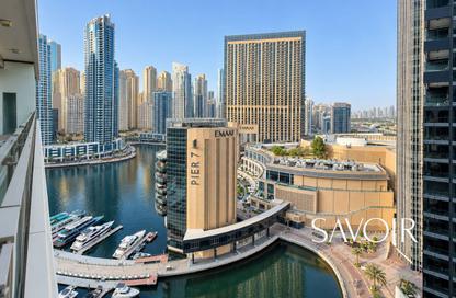 Apartment - 1 - 2 for rent in Silverene Tower B - Silverene - Dubai Marina - Dubai