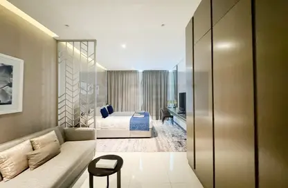 Apartment - Studio - 1 Bathroom for rent in Damac Maison Prive A - Damac Maison Prive - Business Bay - Dubai