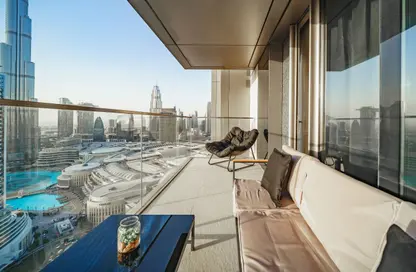 Apartment - 3 Bedrooms - 5 Bathrooms for rent in Boulevard Point - Downtown Dubai - Dubai