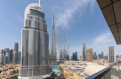 شقة - غرفة نوم - 2 حمامات للايجار في بوليفارد بوينت - وسط مدينة دبي - دبي