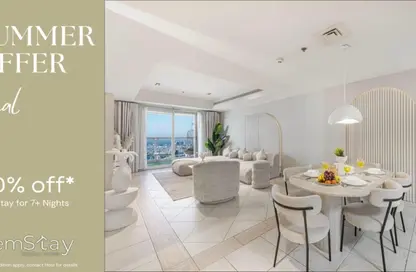 شقة - 2 غرف نوم - 2 حمامات للايجار في برج الأميرة - دبي مارينا - دبي