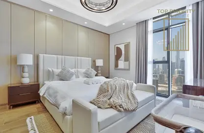 شقة - غرفة نوم - 2 حمامات للايجار في برج النبلاء - الخليج التجاري - دبي