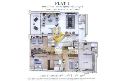 Apartment - 3 Bedrooms - 5 Bathrooms for sale in Al Khan Lagoon Tower - Al Khan Lagoon - Al Khan - Sharjah Apartment - 3 Bedrooms - 5 Bathrooms for sale in Al Khan Lagoon Tower - Al Khan Lagoon - Al Khan - Sharjah
