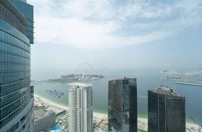 Apartment - 3 Bedrooms - 5 Bathrooms for rent in Al Fattan Marine Towers - Jumeirah Beach Residence - Dubai