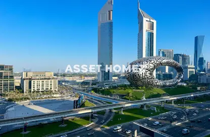 Office Space - Studio - 2 Bathrooms for rent in Latifa Tower - Sheikh Zayed Road - Dubai
