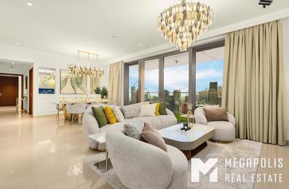 Apartment - 3 Bedrooms - 4 Bathrooms for rent in Boulevard Point - Downtown Dubai - Dubai