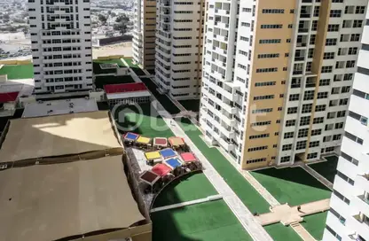 Apartment - Studio - 1 Bathroom for rent in Ajman One Towers - Al Sawan - Ajman