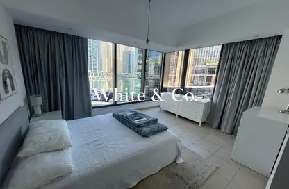 Apartment - 1 Bedroom - 2 Bathrooms for rent in Silverene Tower B - Silverene - Dubai Marina - Dubai
