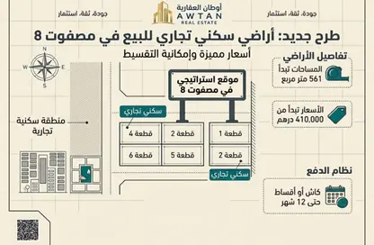 Land - Studio for sale in Masfoot 8 - Masfoot - Ajman