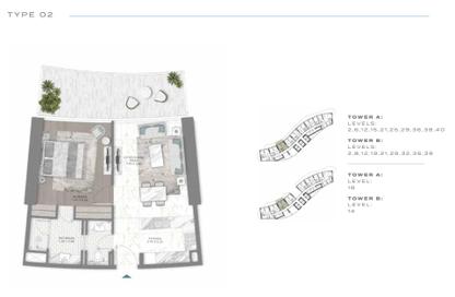 Apartment - 1 Bedroom - 1 Bathroom for sale in Damac Bay - Dubai Harbour - Dubai
