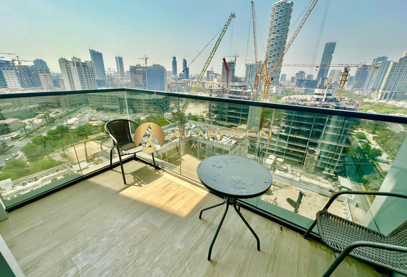 Furnished Studio | Huge Balcony with Skyline View photo 6