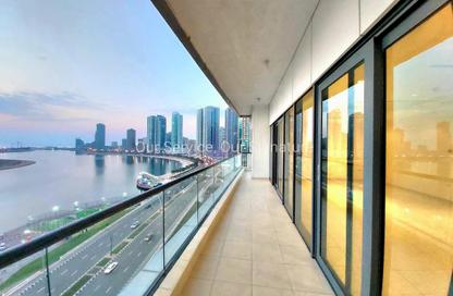 Apartment - 3 Bedrooms - 4 Bathrooms for rent in Al Mamzar Tower - Al Mamzar - Sharjah - Sharjah