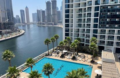 Apartment - Studio - 1 Bathroom for rent in Damac Maison Prive B - Damac Maison Prive - Business Bay - Dubai