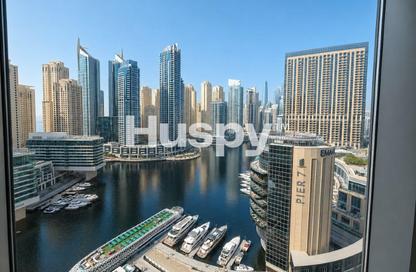 Apartment - 1 Bedroom - 2 Bathrooms for rent in Silverene Tower B - Silverene - Dubai Marina - Dubai