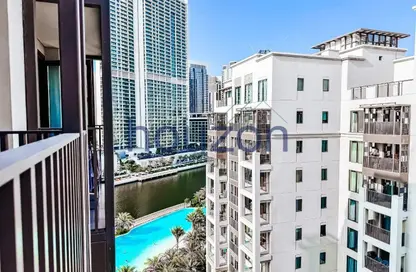 شقة - 2 غرف نوم - 2 حمامات للايجار في مبني بريز 2 - بريث - جريك بيتش - مرسى خور دبي - دبي