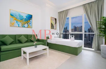 Apartment - 1 Bedroom - 2 Bathrooms for rent in MAG 214 - JLT Cluster R - Jumeirah Lake Towers - Dubai