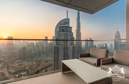 Apartment - 3 Bedrooms - 4 Bathrooms for rent in Boulevard Point - Downtown Dubai - Dubai