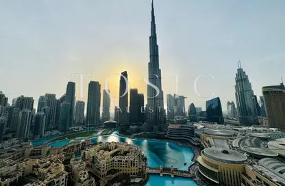 شقة - غرفة نوم - 2 حمامات للايجار في فندق برج ليك - العنوان داون تاون - وسط مدينة دبي - دبي