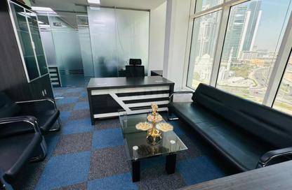 Business Centre - Studio - 2 Bathrooms for rent in Clover Bay Tower - Business Bay - Dubai
