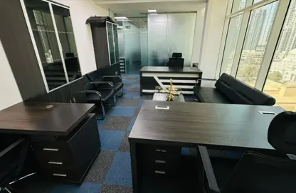 Business Centre - Studio - 2 Bathrooms for rent in Clover Bay Tower - Business Bay - Dubai