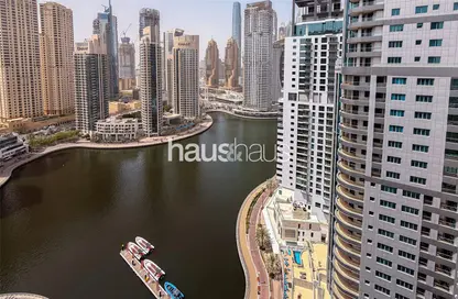 Apartment - 1 Bathroom for rent in Marina View Tower A - Marina View - Dubai Marina - Dubai