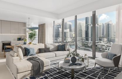 Apartment - 2 - 2 for sale in Marina Shores - Dubai Marina - Dubai