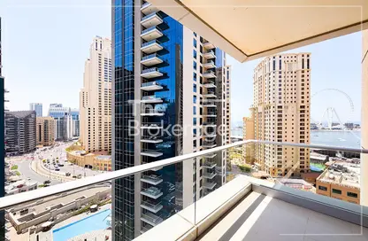 شقة - غرفة نوم - 2 حمامات للايجار في برج أورورا - مارينا بروموناد - دبي مارينا - دبي