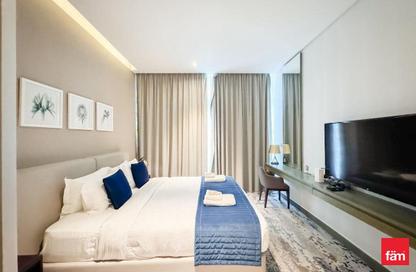Apartment - Studio - 1 Bathroom for rent in Damac Maison Prive A - Damac Maison Prive - Business Bay - Dubai