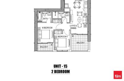 Apartment - 2 Bedrooms - 2 Bathrooms for sale in Aykon City Tower C - Aykon City - Business Bay - Dubai