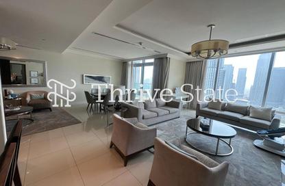 Apartment - 3 - 4 for rent in The Address Residence Fountain Views 2 - The Address Residence Fountain Views - Downtown Dubai - Dubai