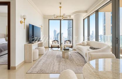 Apartment - 1 - 2 for rent in Boulevard Point - Downtown Dubai - Dubai