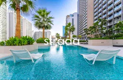 شقة - غرفة نوم - 2 حمامات للايجار في الاسترليني الغربية - الاسترليني - الخليج التجاري - دبي