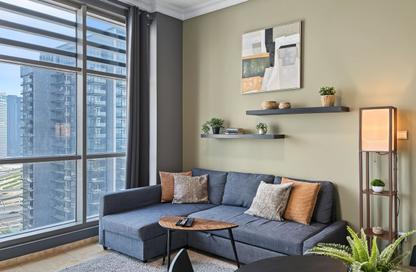 Apartment - 1 - 2 for rent in Zumurud Tower - Dubai Marina - Dubai