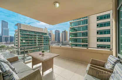 Apartment - 3 Bedrooms - 4 Bathrooms for rent in Al Majara 1 - Al Majara Towers - Dubai Marina - Dubai