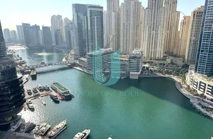 النزل و الشقق الفندقية - غرفة نوم - 2 حمامات للايجار في جي دبليو ماريوت هوتيل مارينا - دبي مارينا - دبي