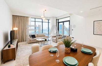 شقة - 2 - 2 للايجار في برج Marina Vista 1 - مارينا فيستا - إعمار بيتشفرونت - دبي هاربور - دبي