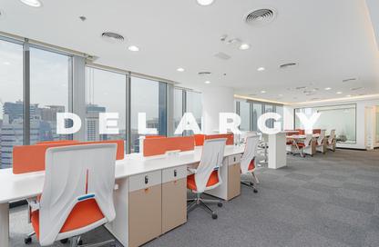 Office Space - Studio - 1 Bathroom for rent in I Rise Tower - Barsha Heights (Tecom) - Dubai