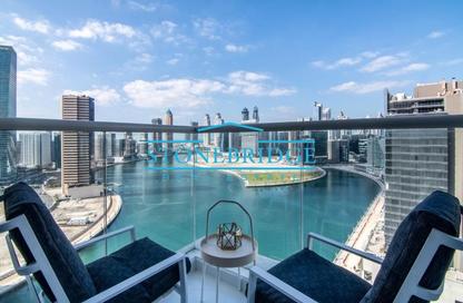 Apartment - Studio - 1 Bathroom for rent in Damac Maison Prive A - Damac Maison Prive - Business Bay - Dubai