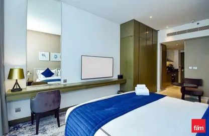 Apartment - Studio - 1 Bathroom for rent in Damac Maison Prive A - Damac Maison Prive - Business Bay - Dubai