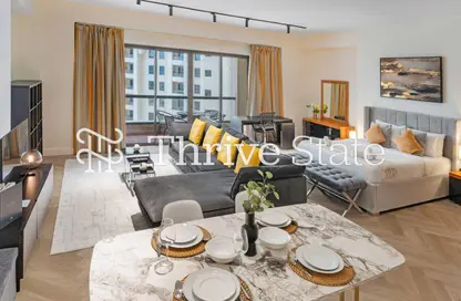 Apartment - Studio - 1 Bathroom for rent in Rimal 3 - Rimal - Jumeirah Beach Residence - Dubai